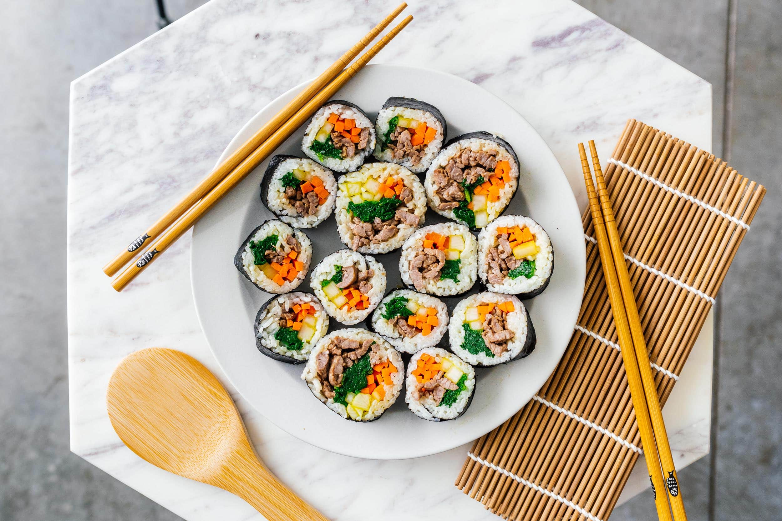 How to make kimbap · i am a food blog