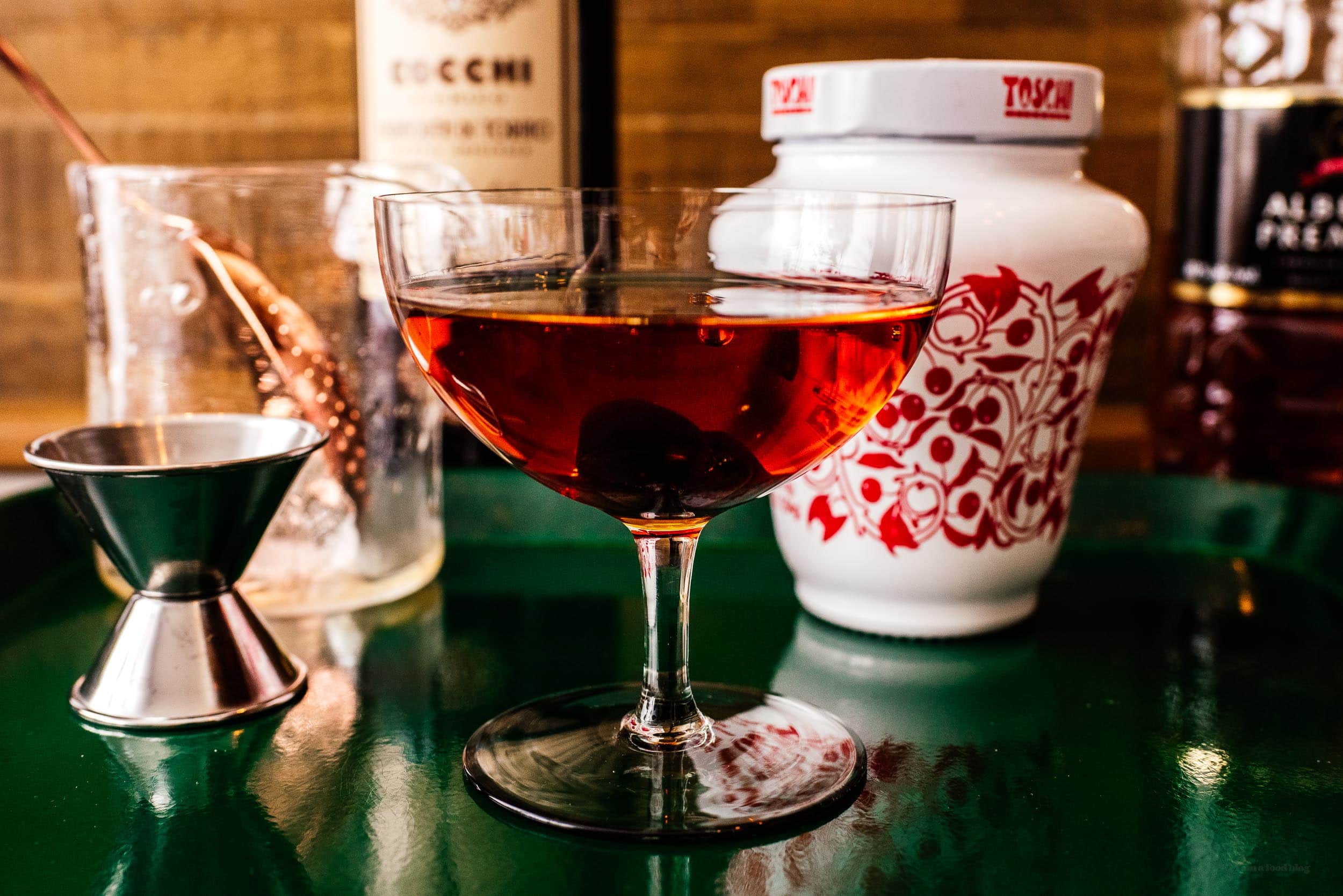 A Manhattan that rivals the best bar versions · i am a food blog