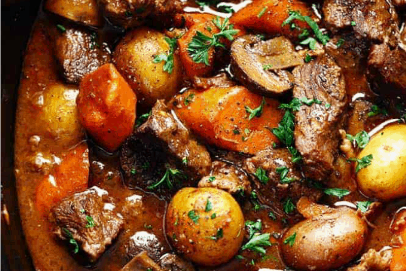 Slow Cooker Beef Bourguignon