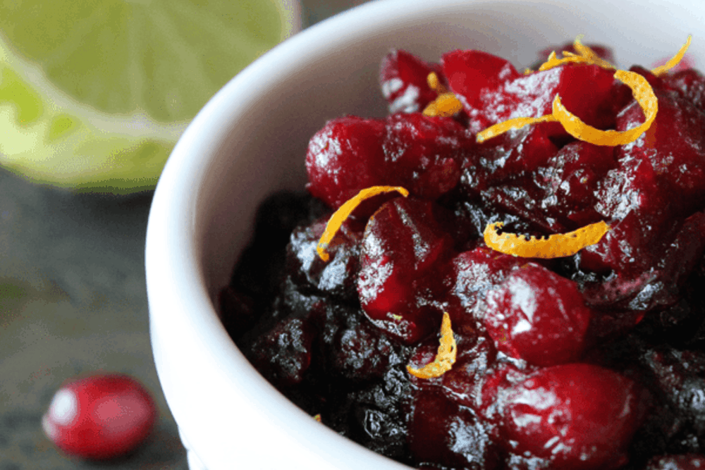 Orange and Lime Cranberry Sauce