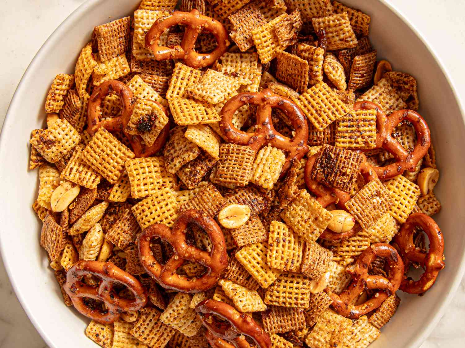 The Punchy Homemade Chex Mix I Bring to All My Holiday Parties