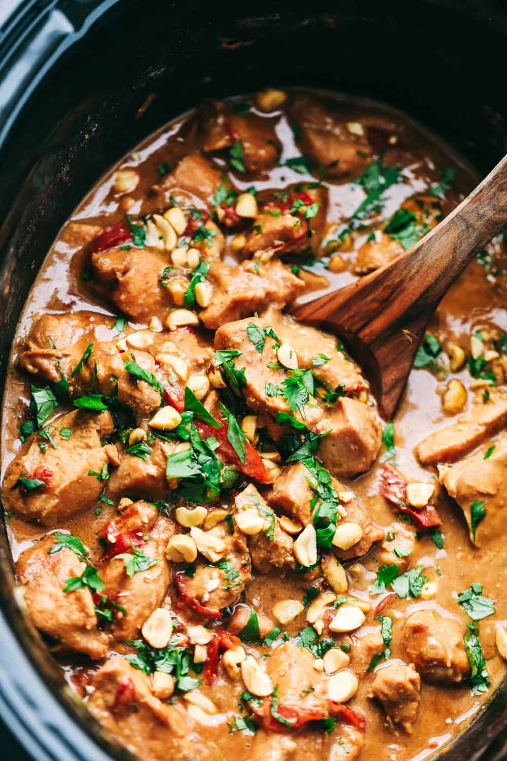 Slow Cooker Thai Peanut Chicken