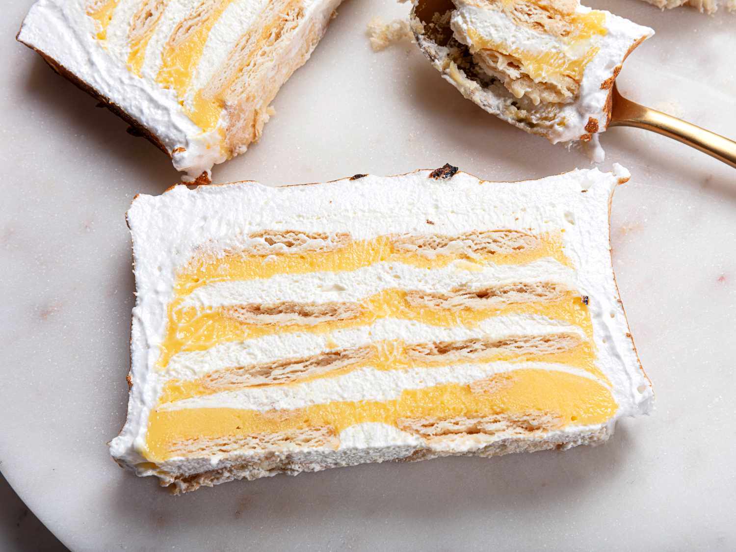 This Vibrant Icebox Cake Tastes Exactly Like a Lemon Meringue Pie