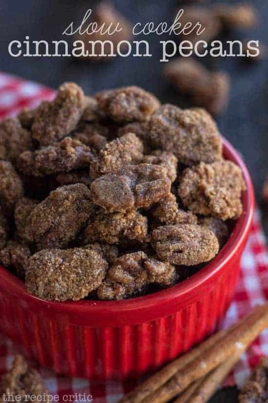 Slow Cooker Cinnamon Pecans