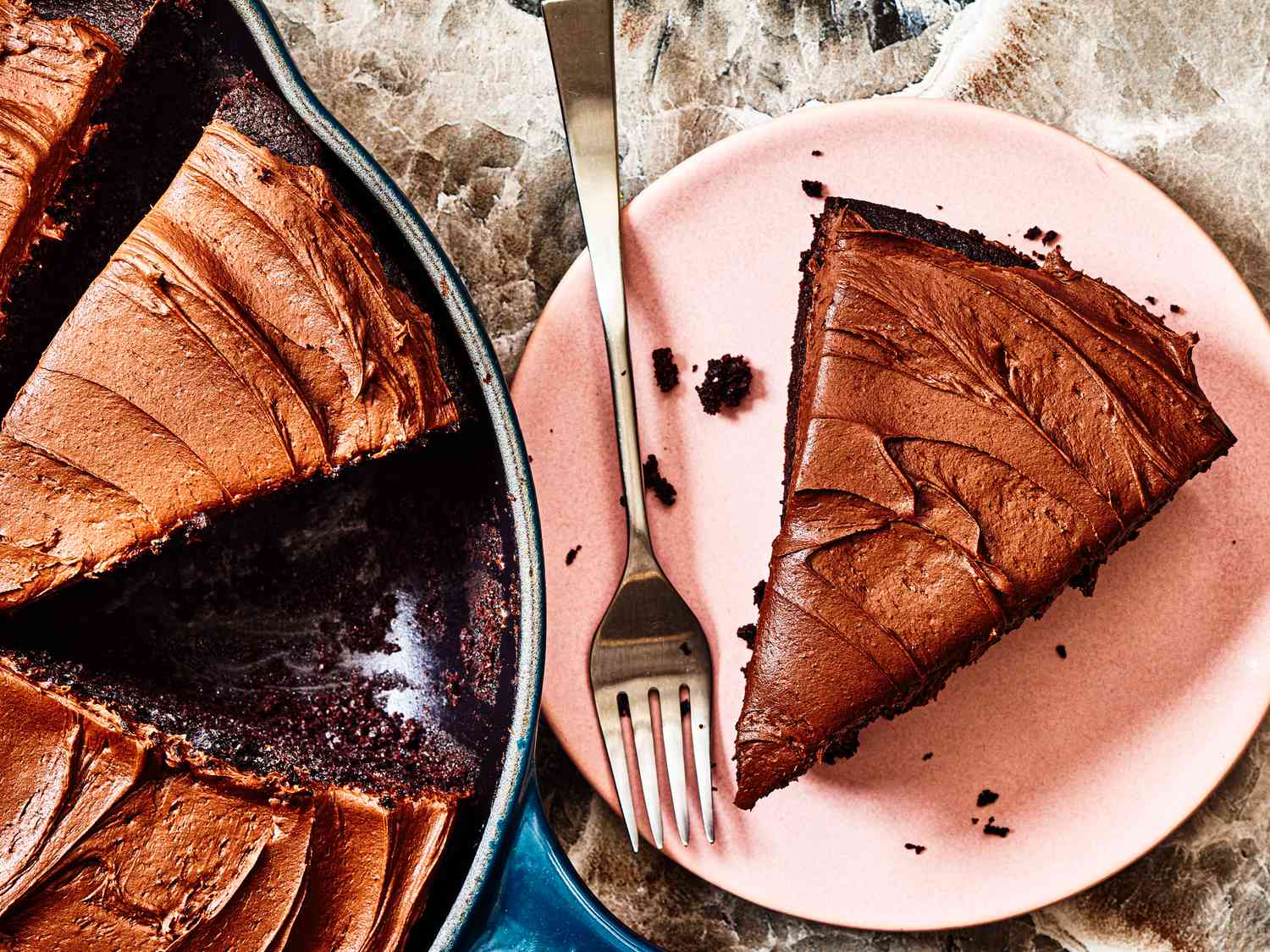 Chocolate Skillet Cake With Milk Chocolate Frosting Recipe